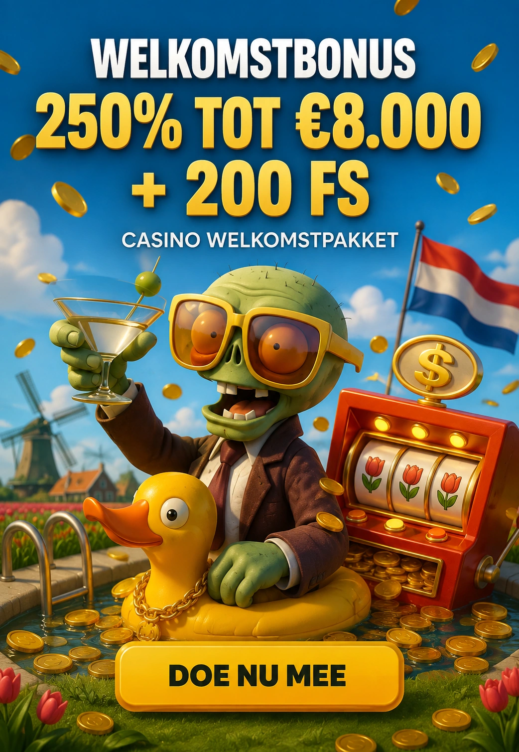 Voorvertoning affiliate-landingspagina van Zombillion Casino
